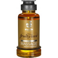 Swede Fruity Love: Värmande Massageolja Vanilj/Kanel, 100 ml