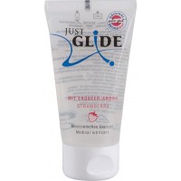 Just Glide Jordgubb: Smaksatt Glidmedel, 50 ml