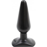Buttplugg Svart Medium