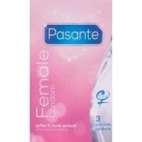 Pasante Female Condom 3-pack