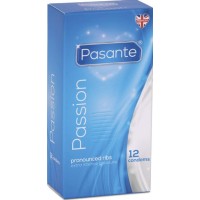 Pasante Passion Ribbed Kondomer 12-pack