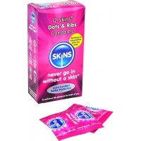 Skins Dots & Ribs Kondomer 12-pack