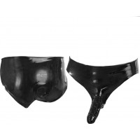 Latex Kalsonger med Anal Dildo
