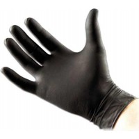 Svarta Latexhandskar 20-pack